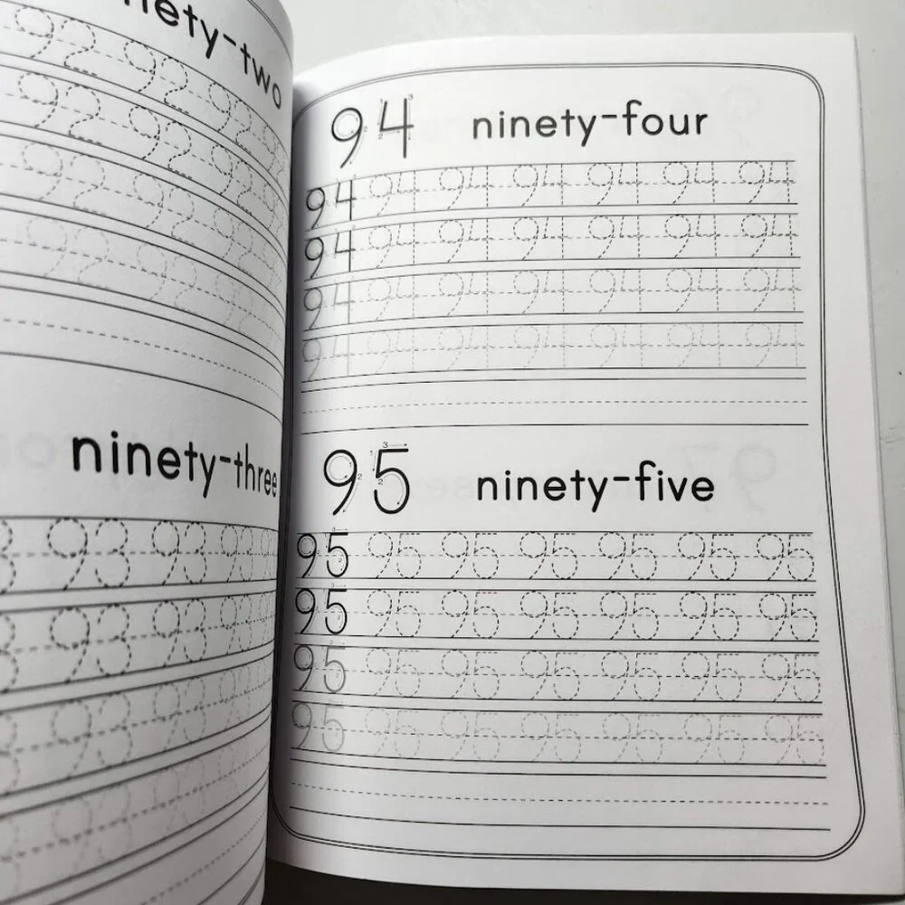 Tracing Numbers 1-100 For Kindergarten Workbook Activity Book Paperback Practice